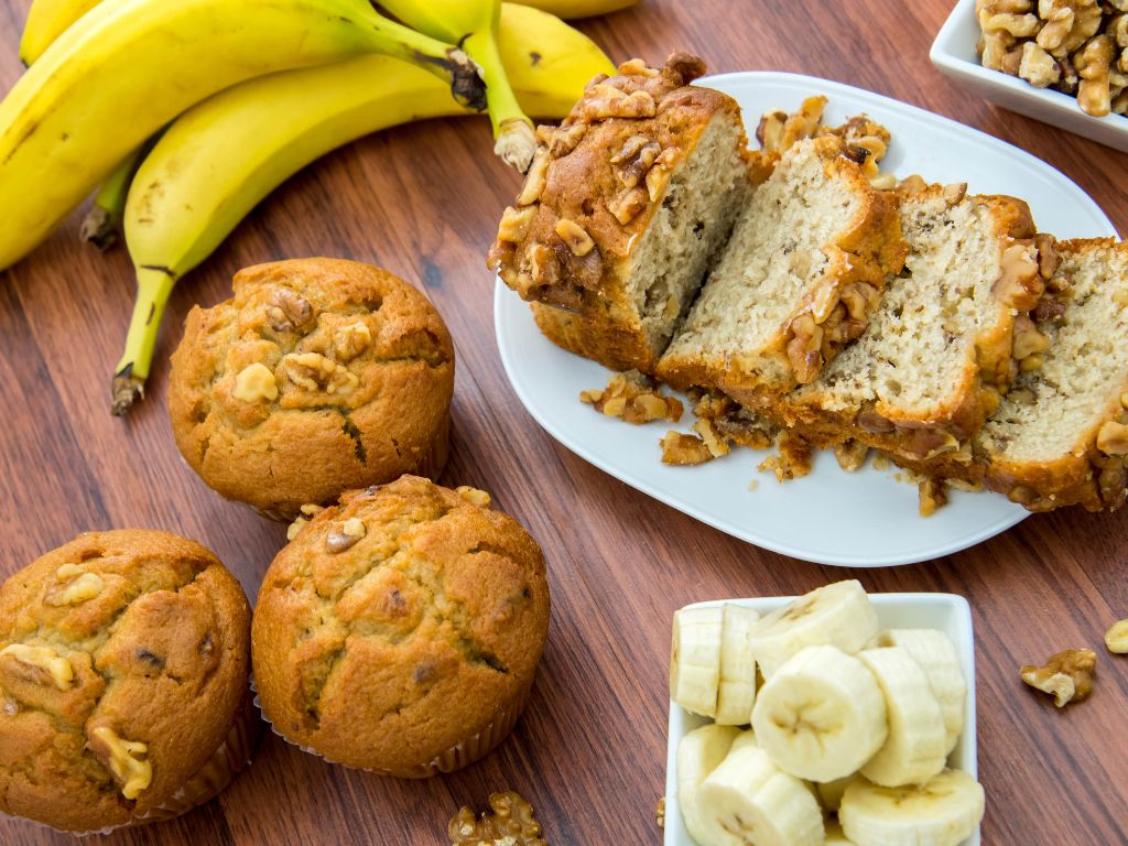 Panqué de Plátano y Nuez, la receta de Claudia Peragallo.