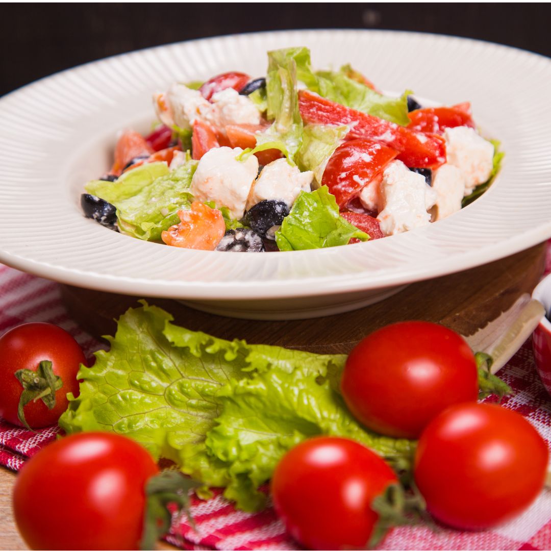 Ensalada con queso feta