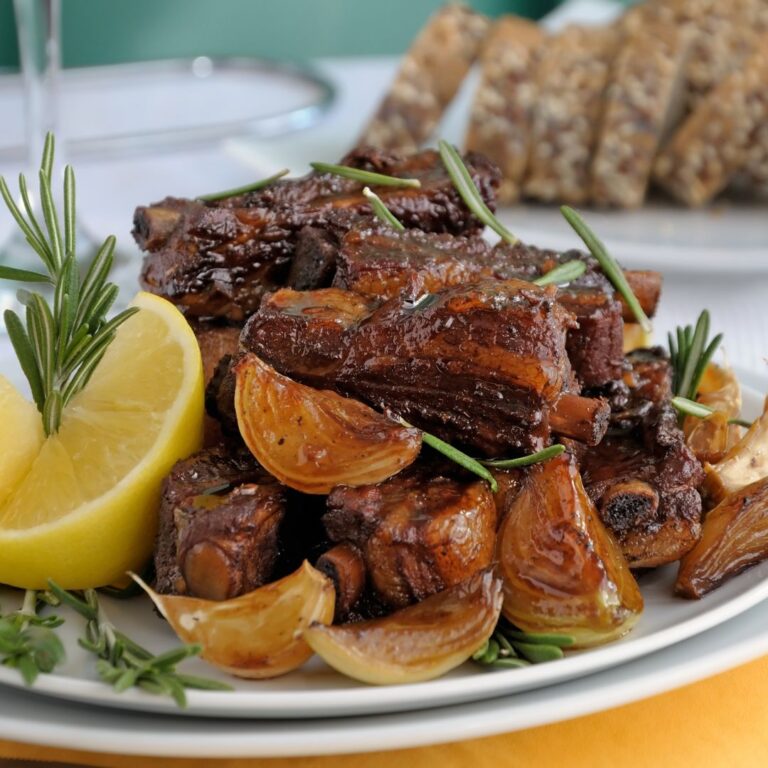 costilla de cerdo al limón